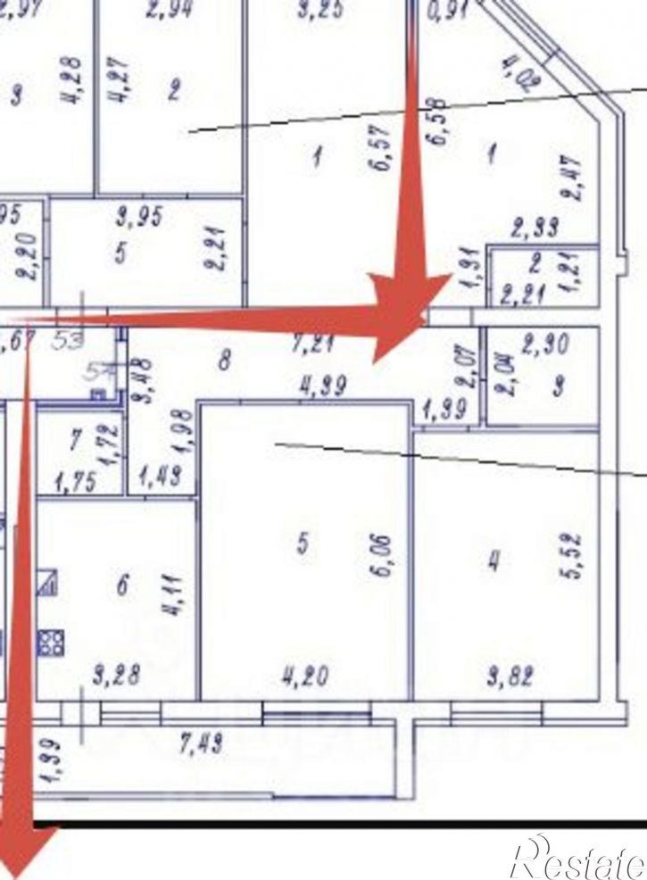 3-комн квартира улица Володиной, 5,  д. 5