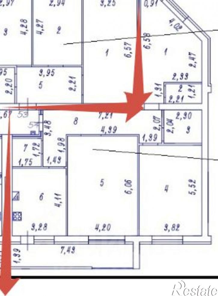 3-комн квартира ул Володиной, 5,  д. 5