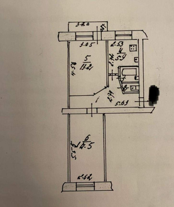 2-комн квартира 9 Января улица, д.20