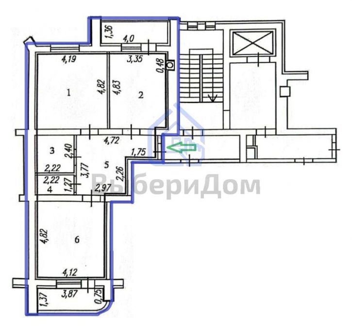 2-комн квартира Балахнина ул, 26