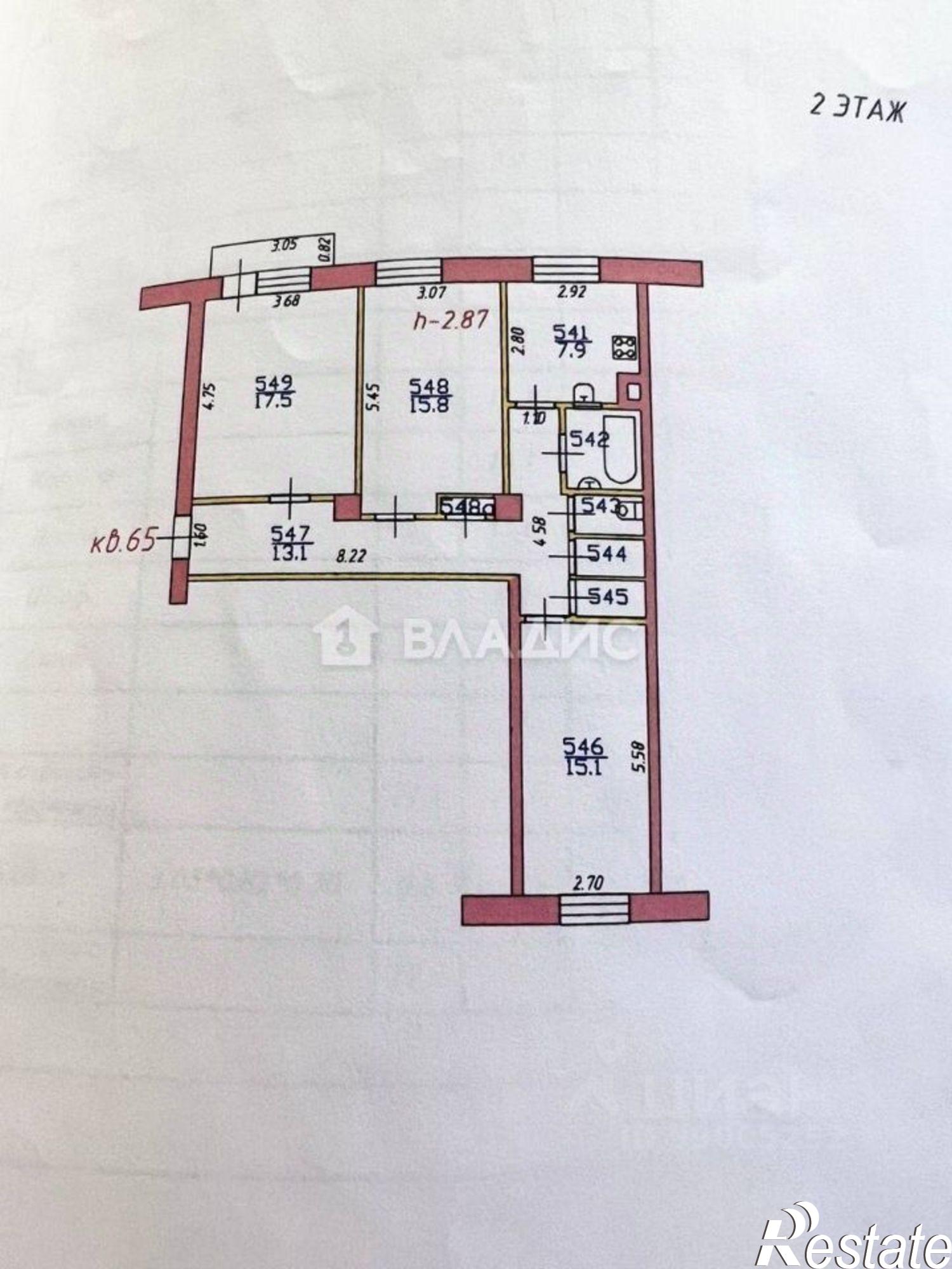 Купить квартиру за 5 600 000 рублей на Лежневская улица, 109