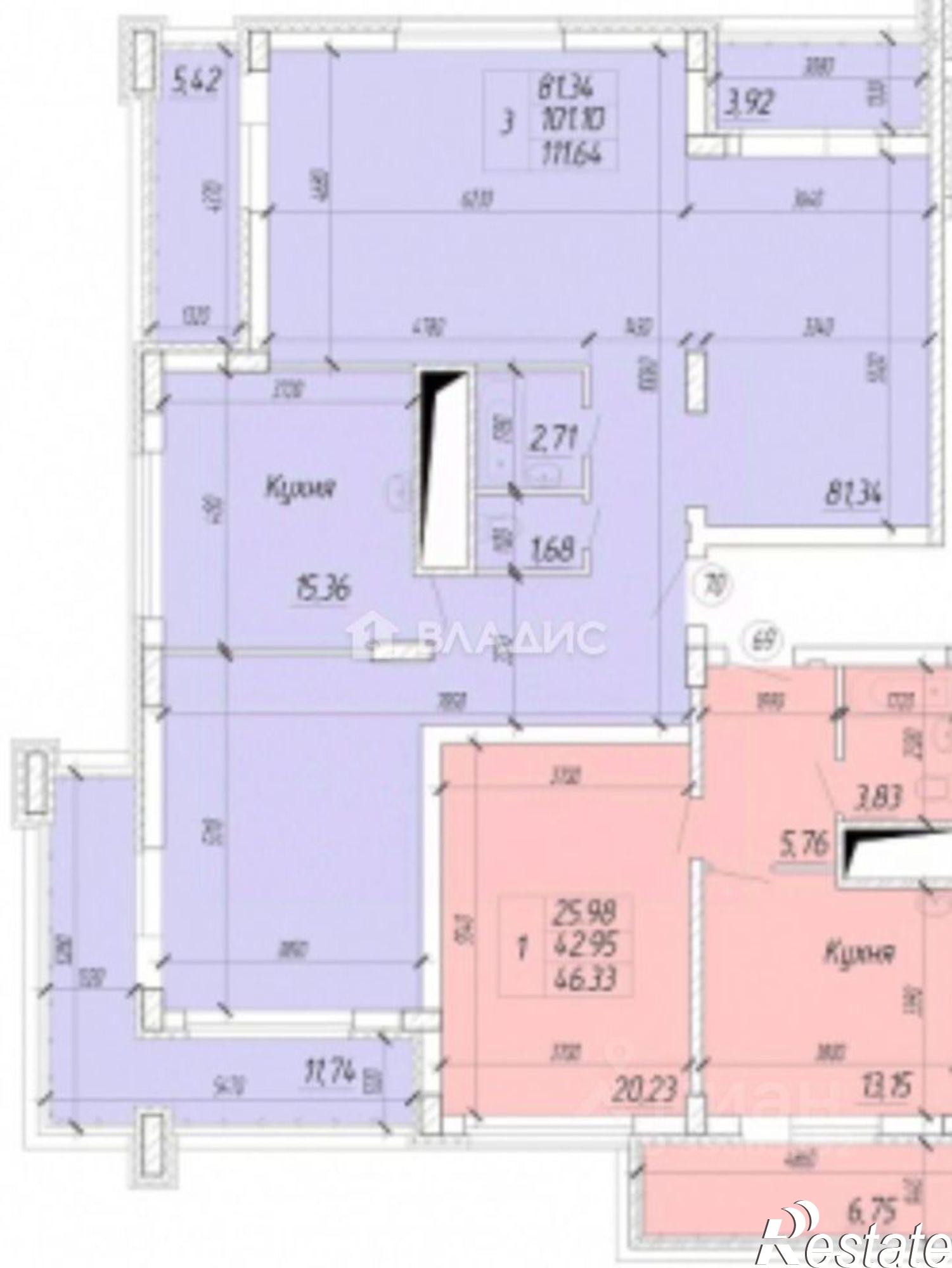 Купить квартиру за 7 700 000 рублей на Зелёная улица, 25