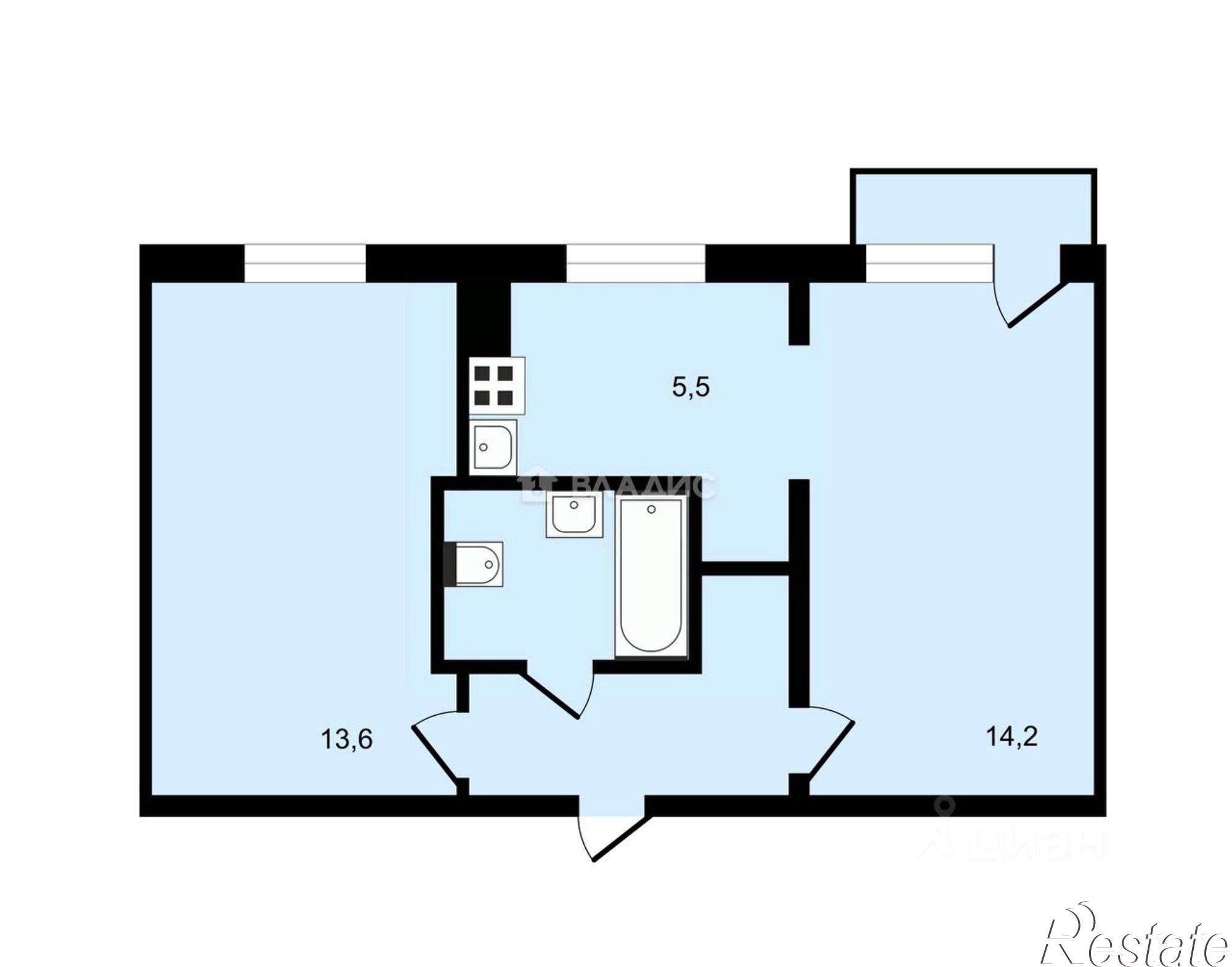 Купить квартиру за 3 700 000 рублей на 14-е почтовое отделение, 217