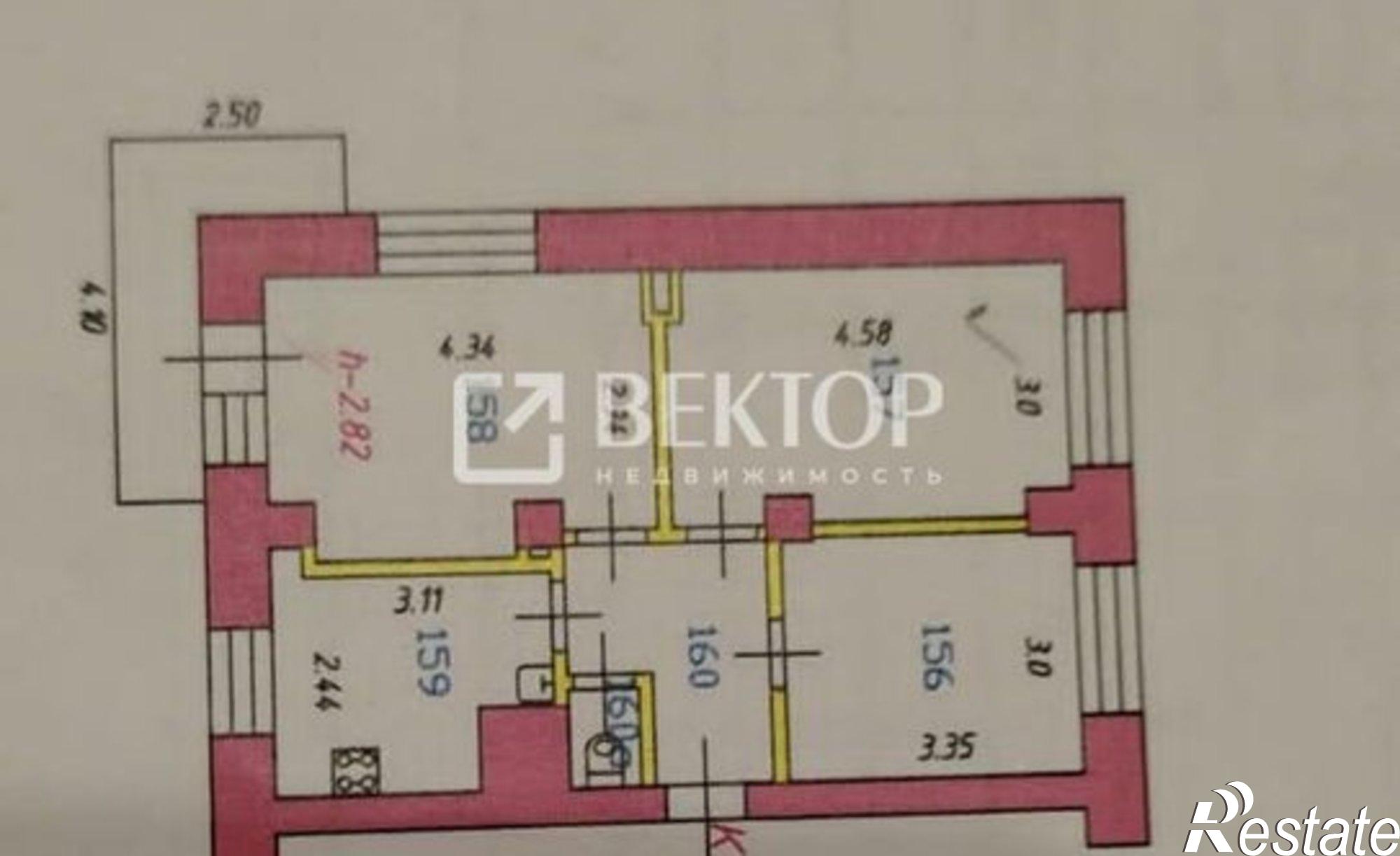 Купить квартиру за 1 600 000 рублей на Столярный переулок, 30