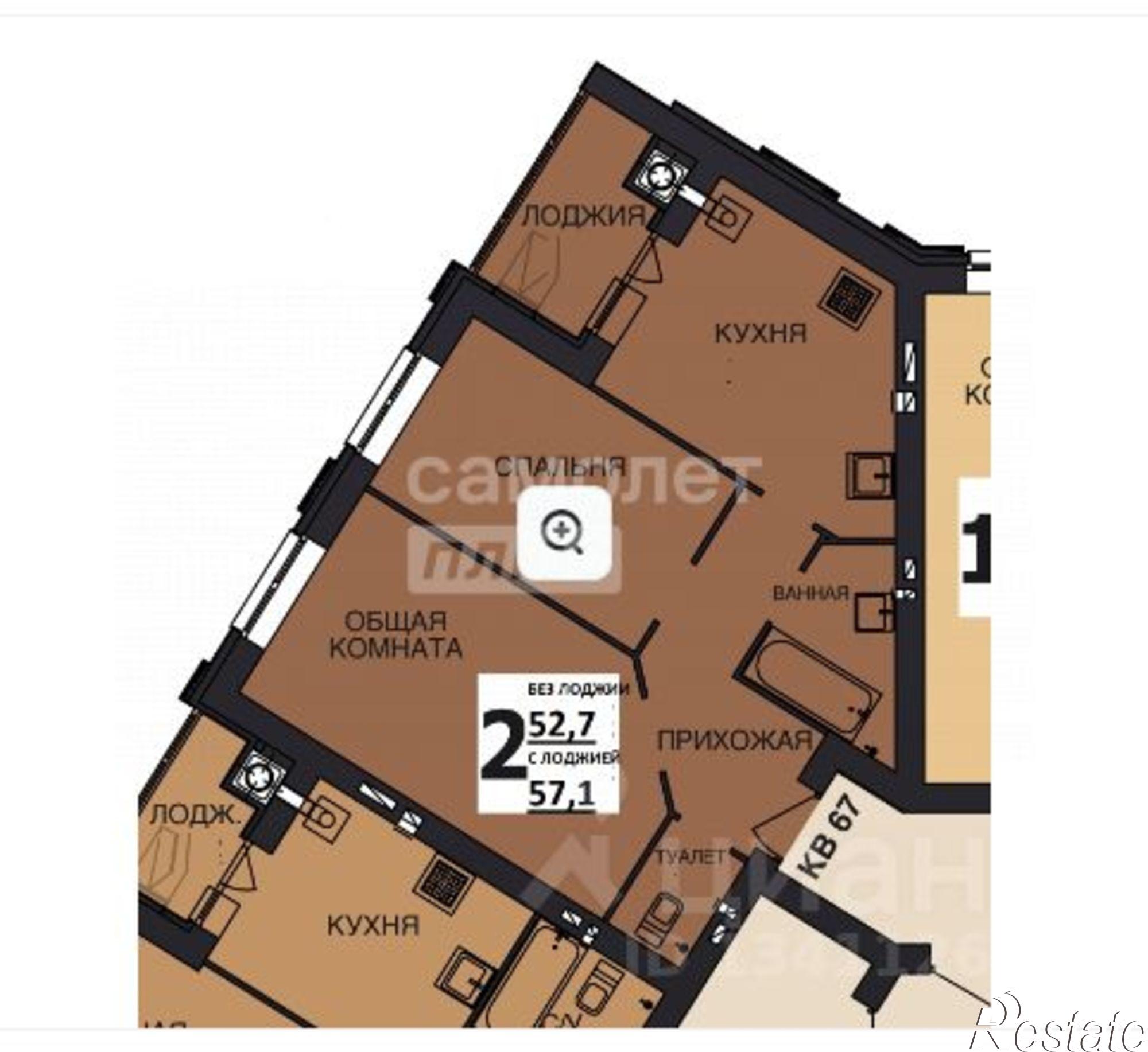 Купить квартиру за 6 686 820 рублей на улица Ломоносова, 10