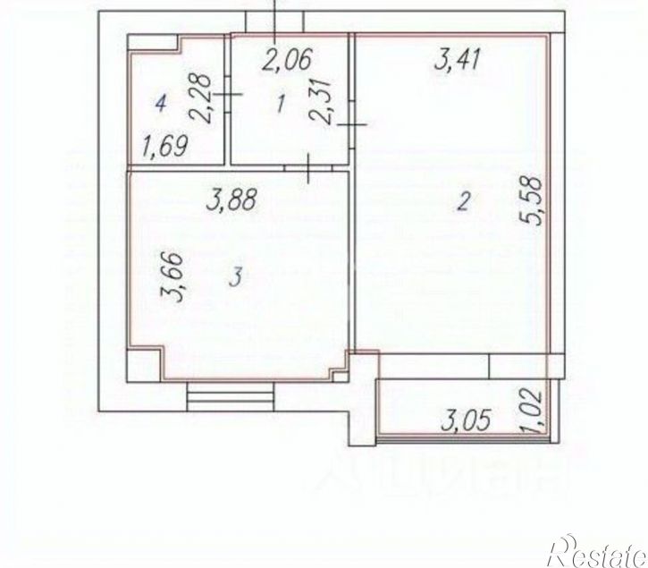1-комн квартира Иваново г., 3-я Межевая ул., д.4