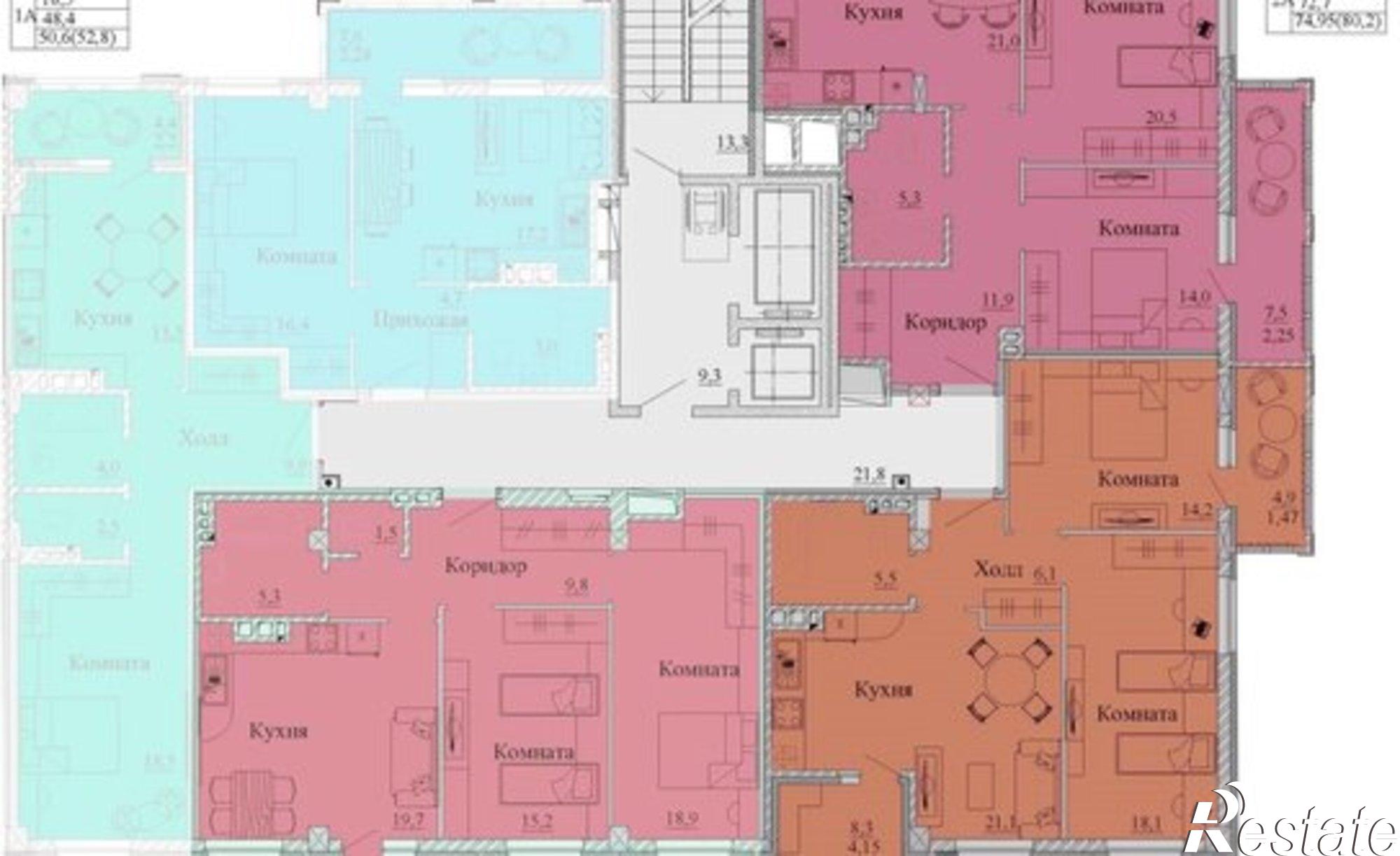 Купить квартиру за 8 075 000 рублей на 1-я Первомайская улица, 41
