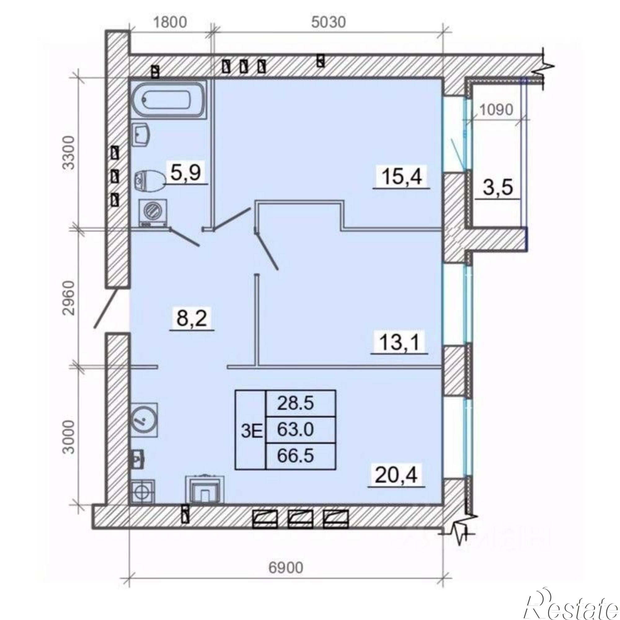 Купить квартиру за 9 177 000 рублей на 1-й переулок Спартака, 12