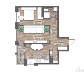 2-комн, 60 кв м, этаж 12/14 пр-кт Ленина, 55В