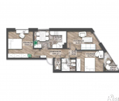 3-комн, 78 кв м, этаж 6/14 проспект Ленина, 55 В