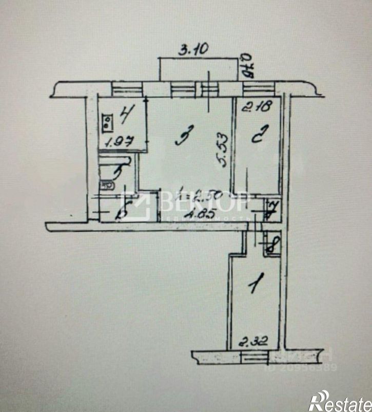 3-комн квартира ул Красных Зорь, 4,  д. 4