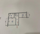 2-комн, 52.2кв м, этаж 7/9 Летчика Лазарева ул, 6