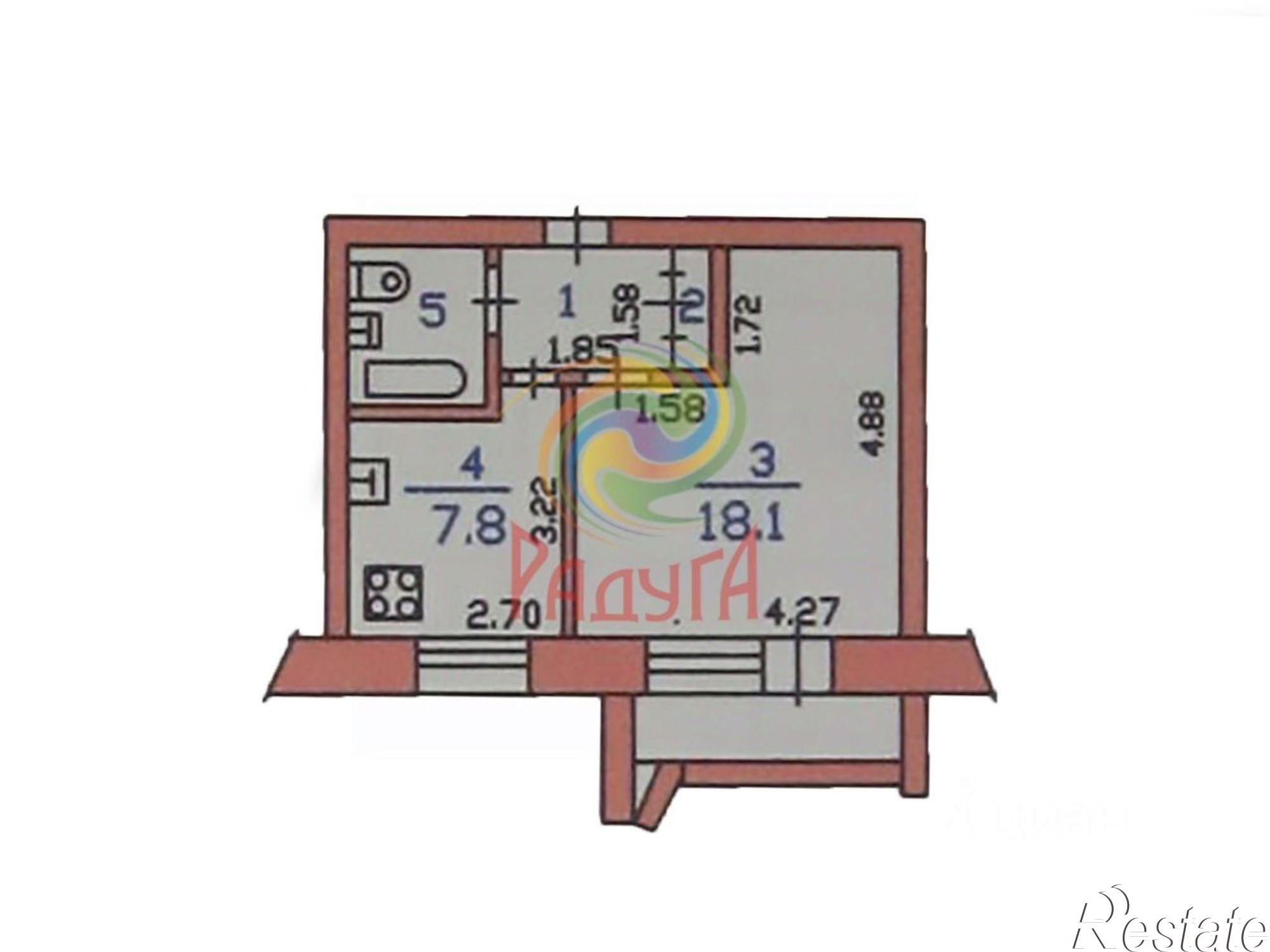 Купить квартиру за 3 250 000 рублей на ул Свободы, 45