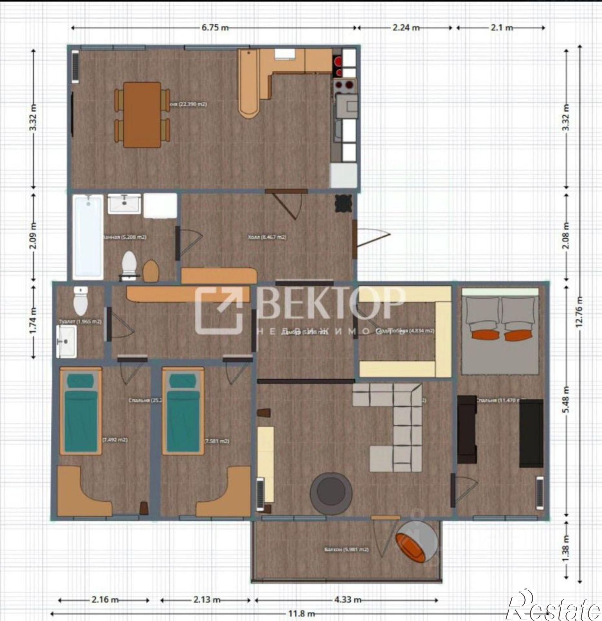 Купить квартиру за 11 200 000 рублей на 4-й Котельницкий переулок, 9