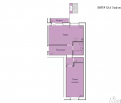 1-комн, 52 кв м, этаж 1/3 Кохма, улица Сергея Киселёва