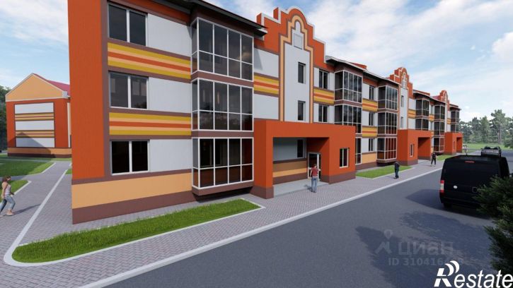 1-комн квартира в новом доме Кохма, улица Сергея Киселёва