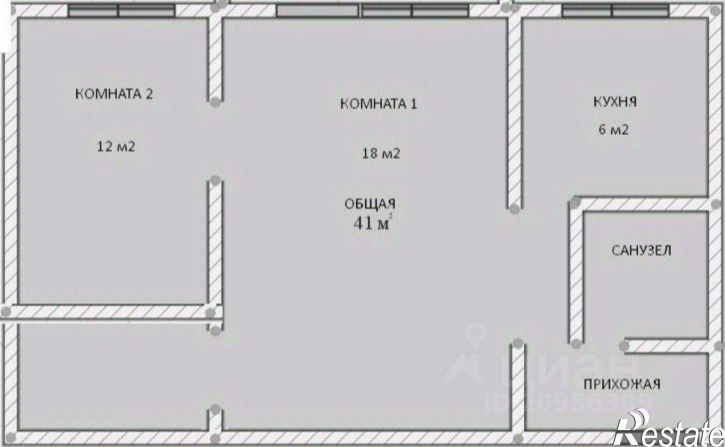 2-комн квартира улица Дунаева, 42,  д. 42