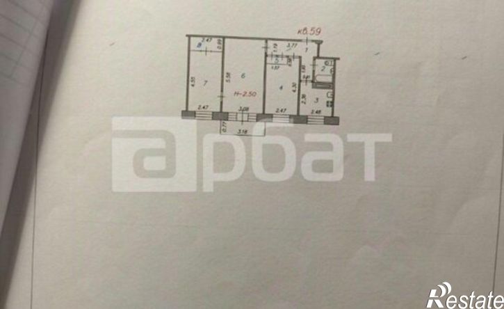 3-комн квартира улица Куликова, 23,  д. 23