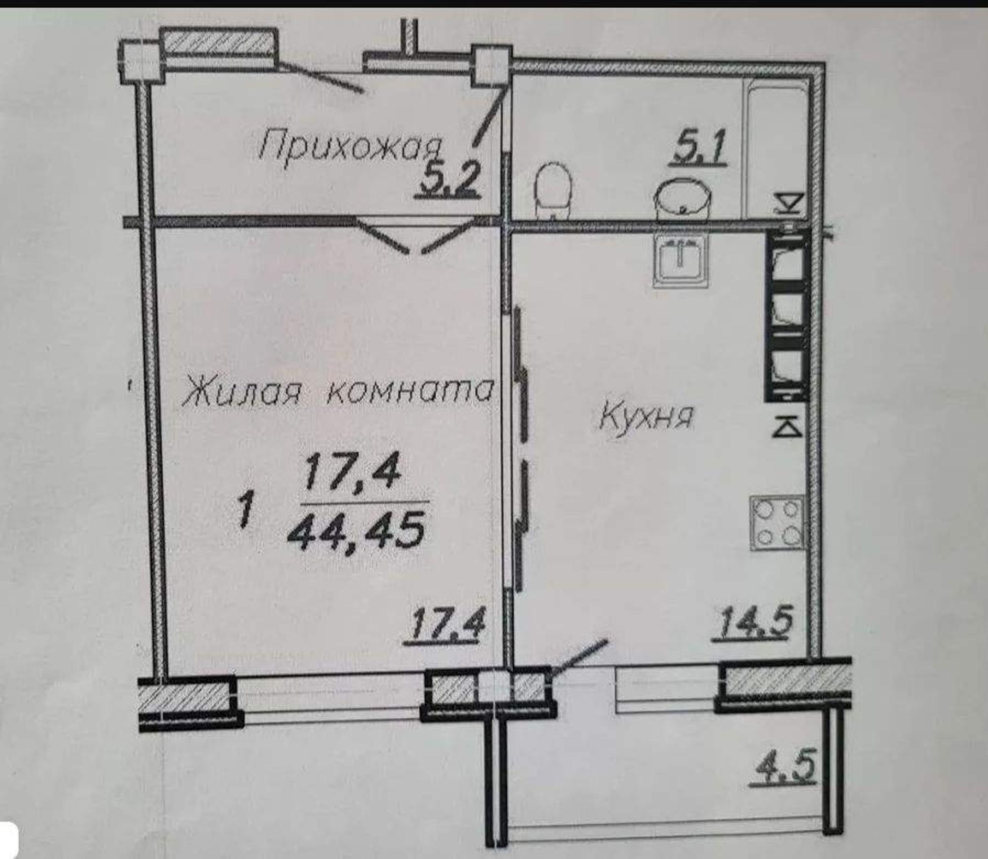 Купить квартиру за 4 690 000 рублей на Генерала Горбатова ул., д.23
