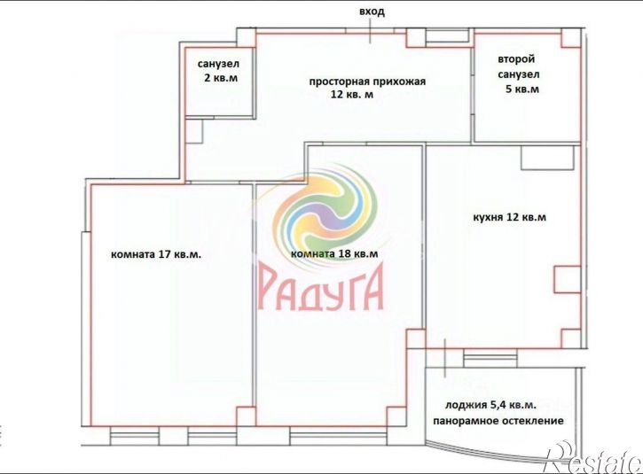 2-комн квартира ул Полтавская, 9/1,  д. 9/1