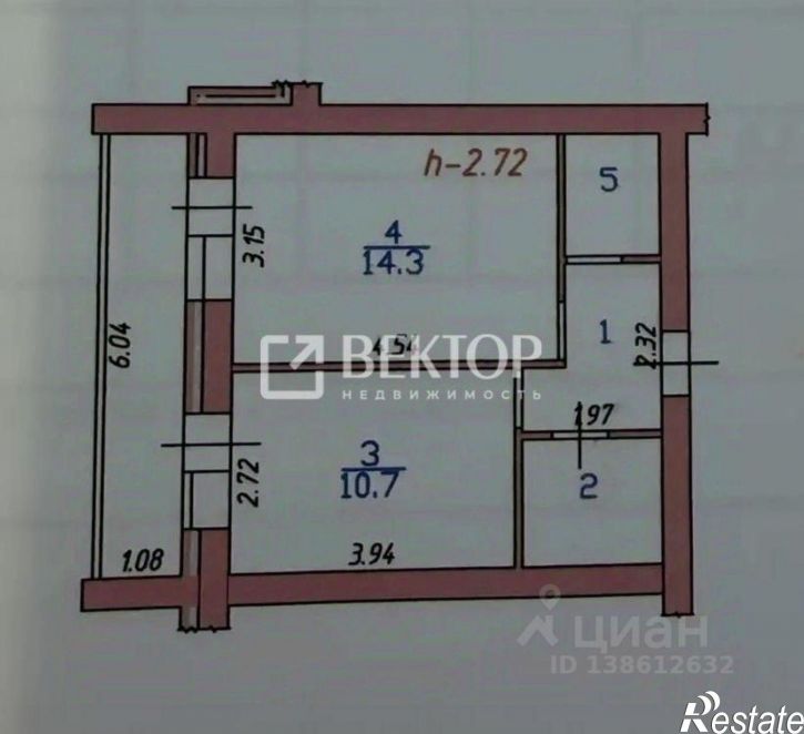 1-комн квартира ул 1-я Минеевская, 4,  д. 4
