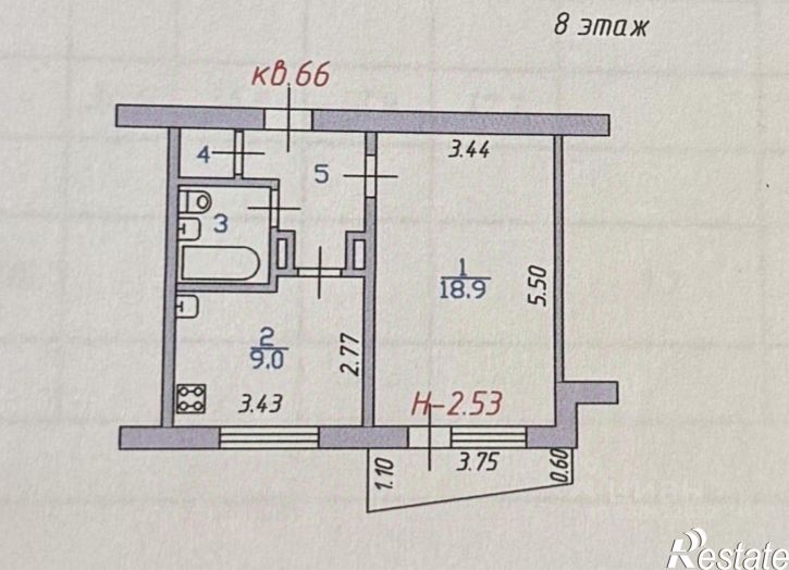 1-комн квартира улица 10 Августа, 56,  д. 56