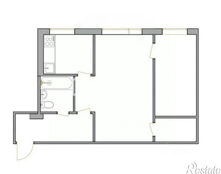 2-комн квартира проспект Текстильщиков, 115Б,  д. 115Б