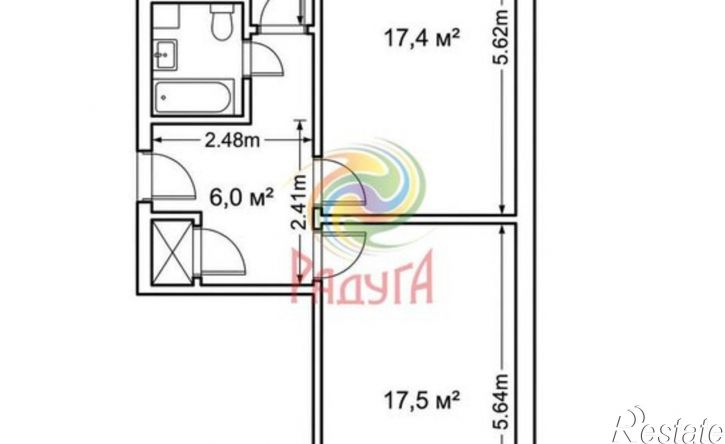 2-комн квартира 5-я Коляновская улица, 80,  д. 80