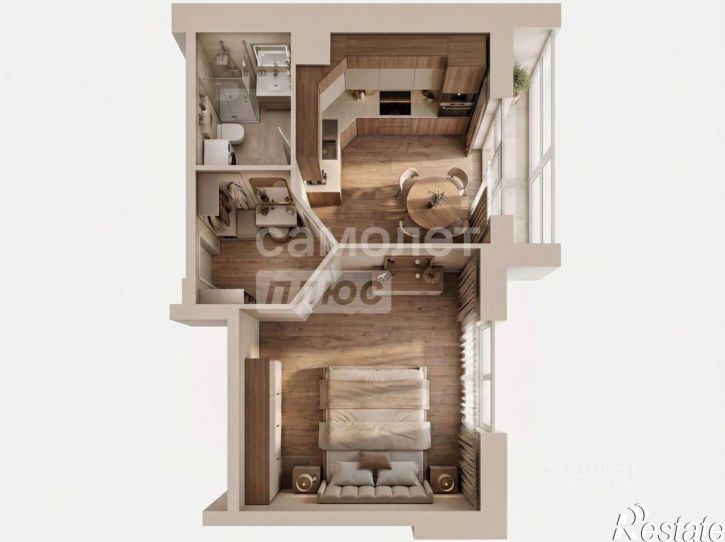 1-комн квартира Авдотьинская улица, 32,  д. 32