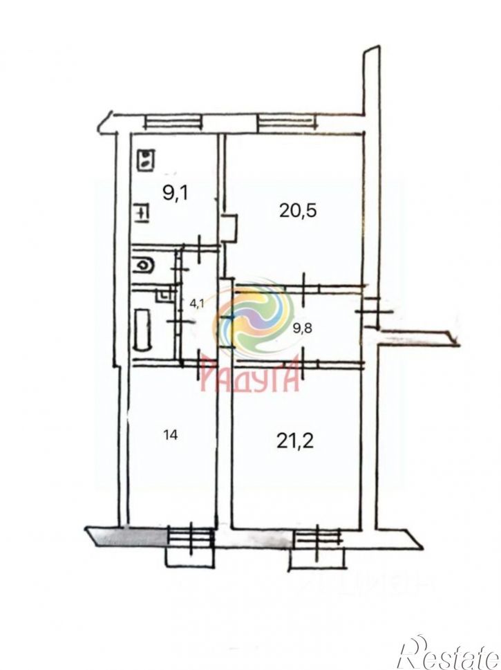 3-комн квартира 15-й проезд, 1,  д. 1