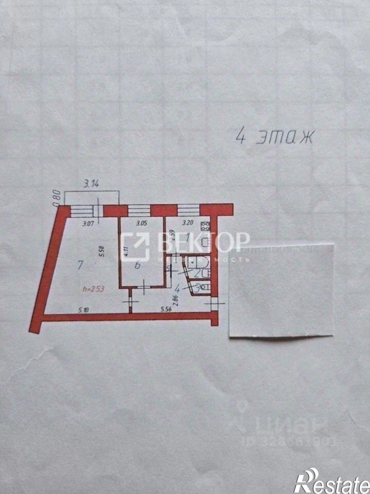 2-комн квартира ул Велижская, 70,  д. 70