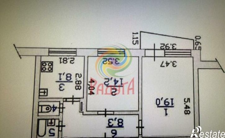 2-комн квартира Новосельская улица, 8Б,  д. 8Б