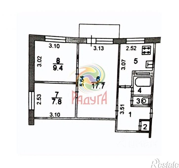 3-комн квартира ул 2-я Нагорная, 20,  д. 20