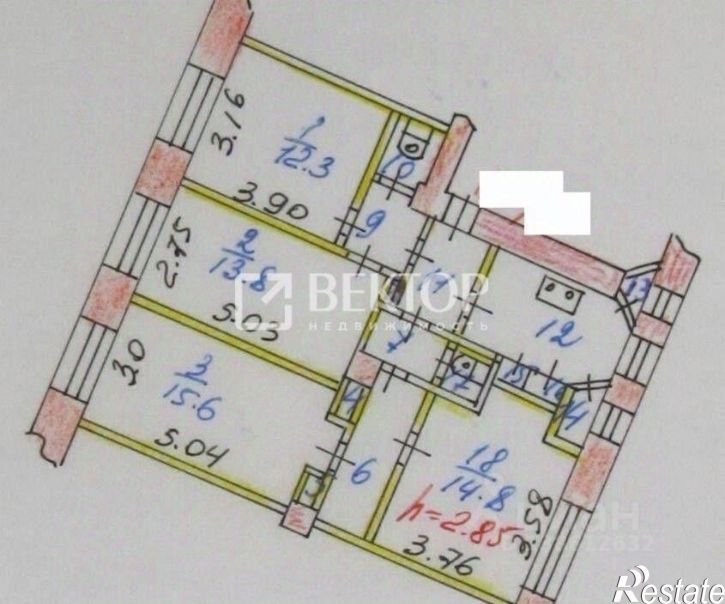 1-комн квартира ул Красных Зорь, 1,  д. 1