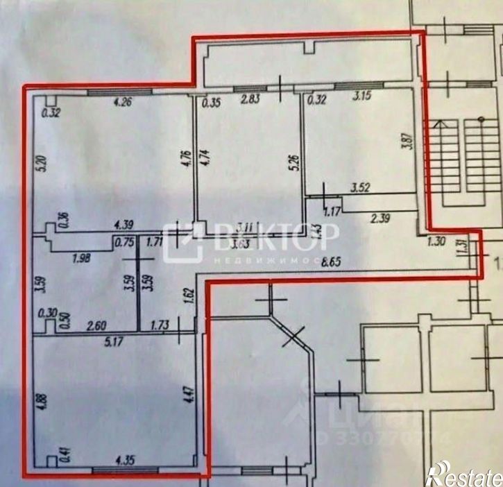 3-комн квартира ул Ермака, 6,  д. 6