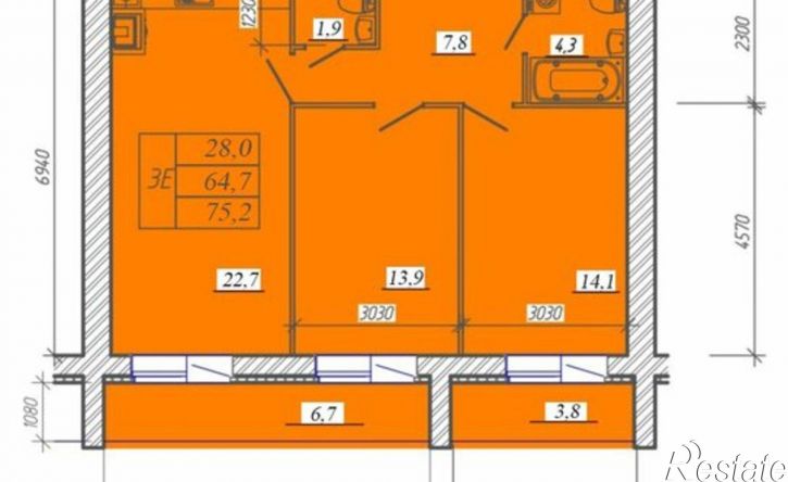 3-комн квартира Конспиративный переулок, 21,  д. 21
