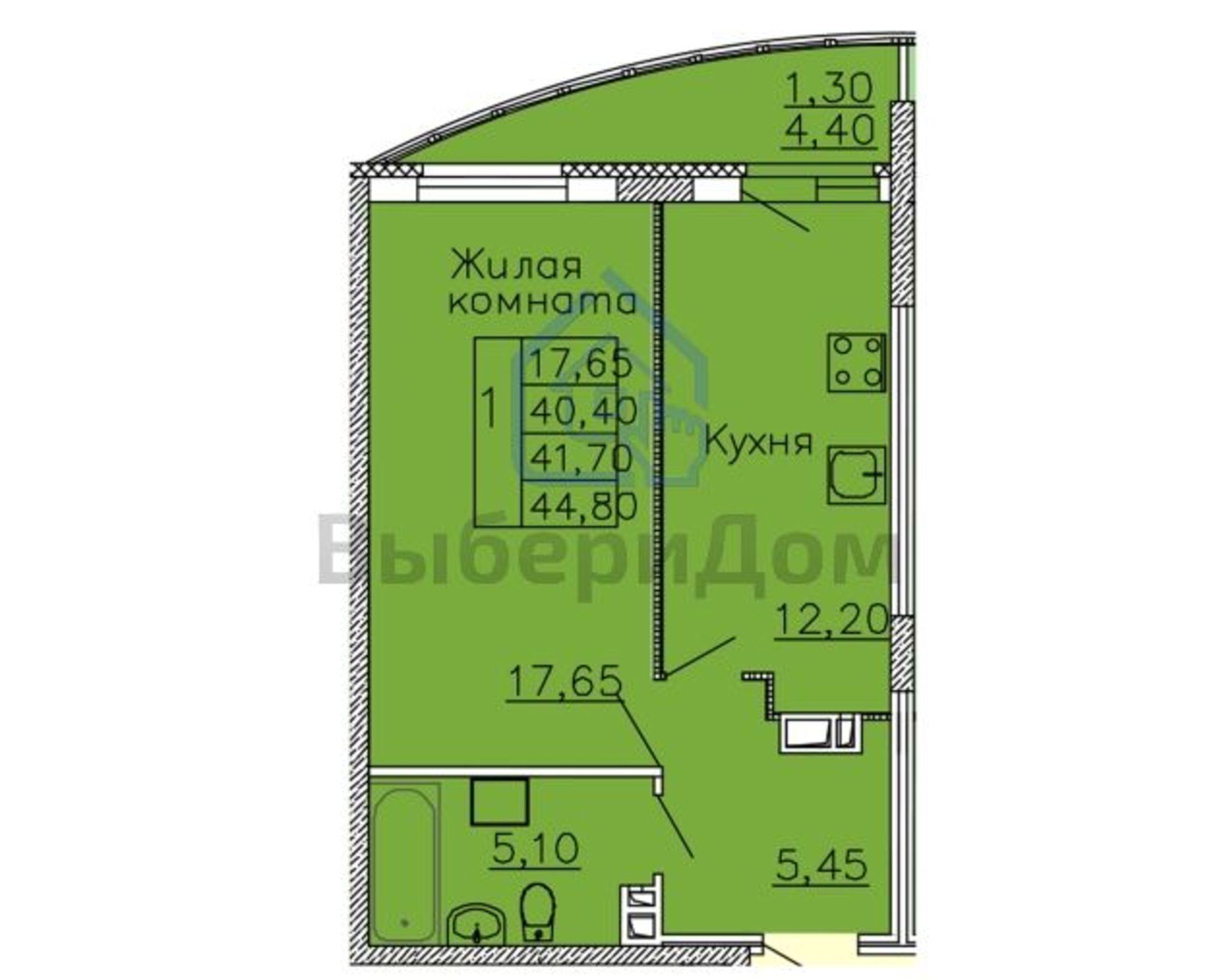 Купить квартиру за 4 350 000 рублей на Революционная ул, 36к2