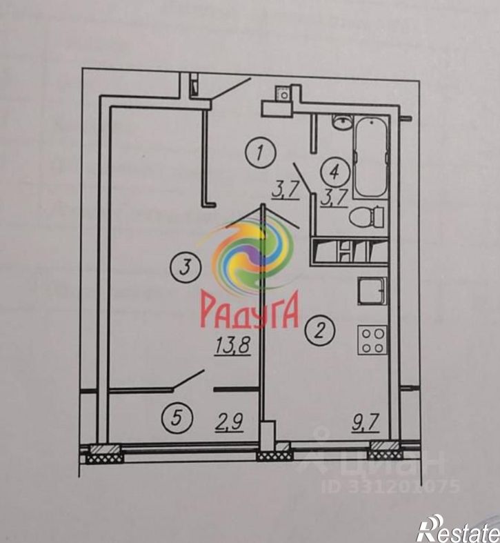1-комн квартира г Иваново, мкр Видный, 8