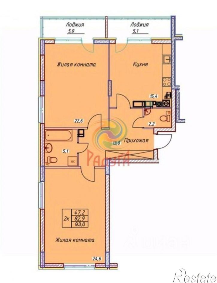 2-комн квартира улица Танкиста Белороссова, 30,  д. 30