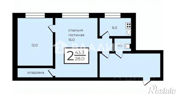 2-комн квартира ул Инженерная, 2А,  д. 2А