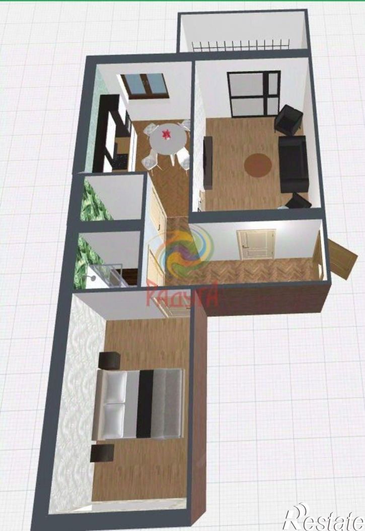 2-комн квартира пер Белинского, 6,  д. 6