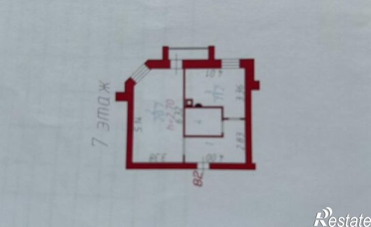 1-комн квартира ул Кузнецова, 12,  д. 12