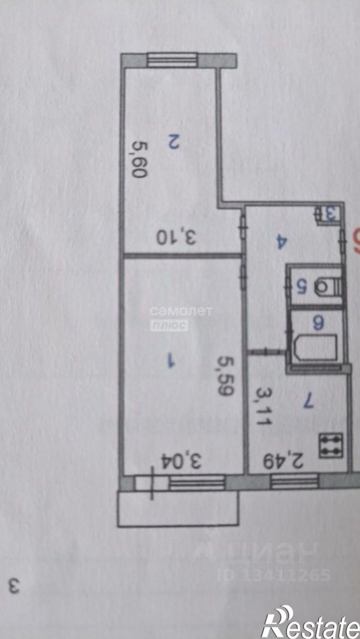 2-комн квартира пр-кт Текстильщиков, 2,  д. 2