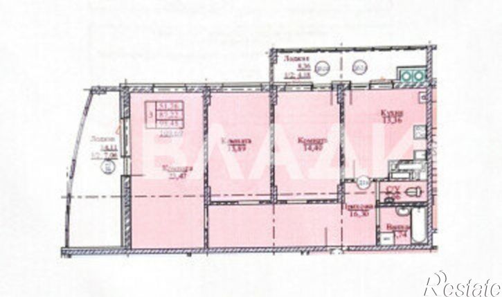 3-комн квартира ул Профсоюзная, 4,  д. 4