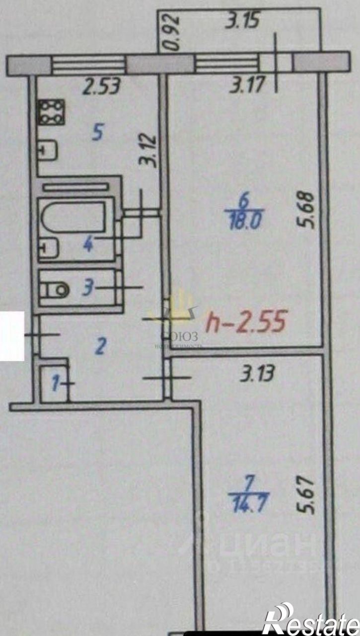 2-комн квартира 30 мкр-н, 23