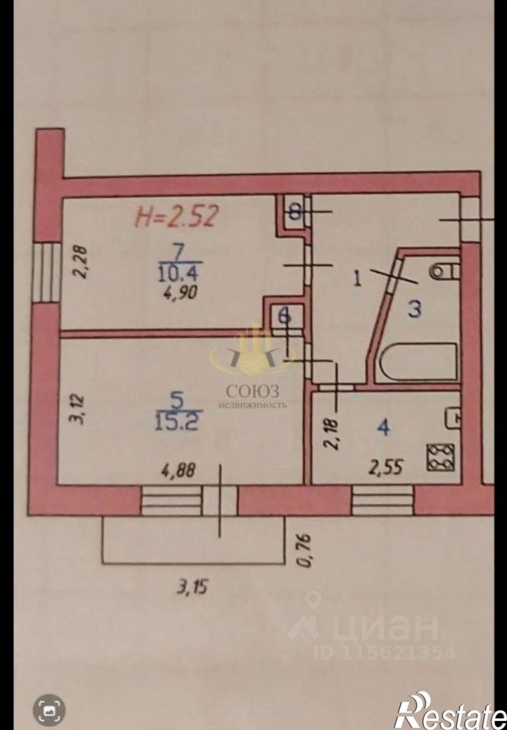 2-комн квартира ул Маршала Василевского, 11,  д. 11