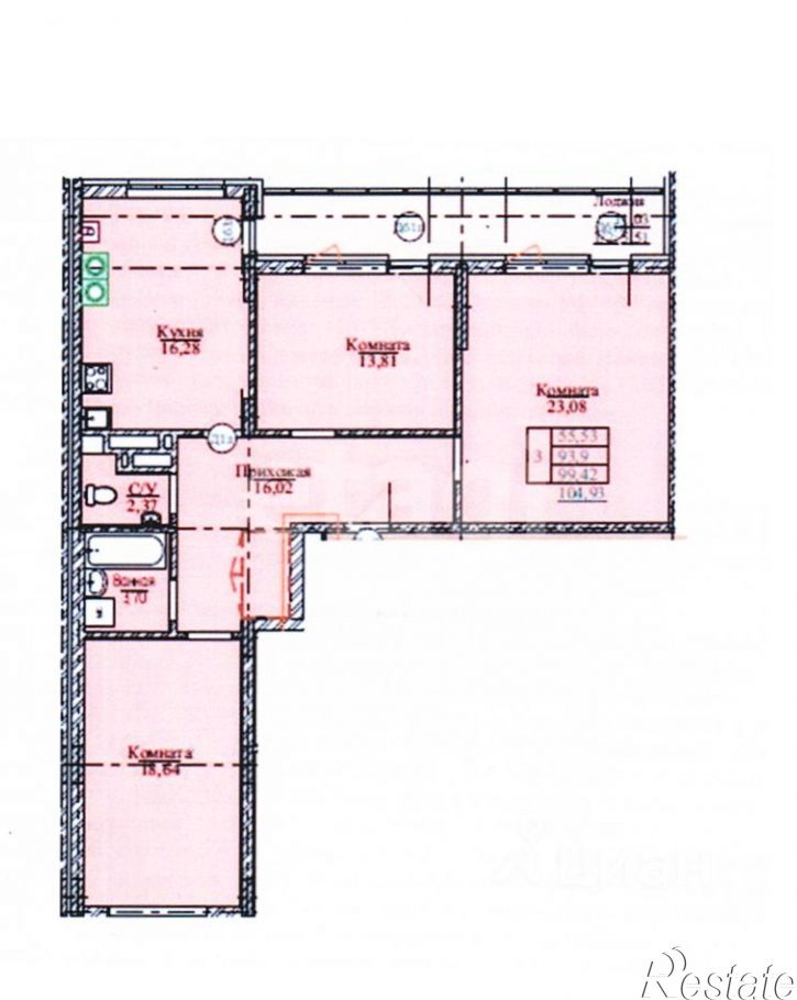 3-комн квартира ул Профсоюзная, 4,  д. 4