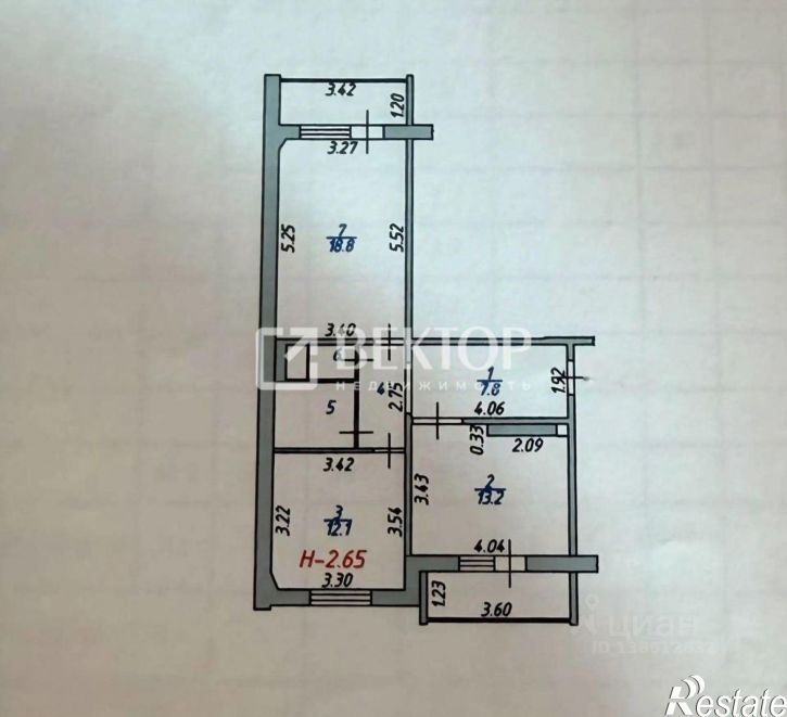2-комн квартира 4
