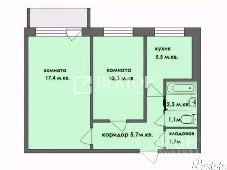 2-комн квартира ул Любимова, 26А,  д. 26А
