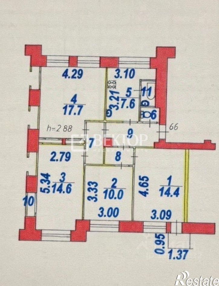 4-комн квартира ул Громобоя, 15,  д. 15